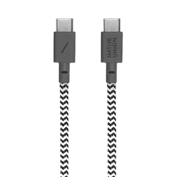 Кабель Native Union Belt Cable USB-C to USB-C 1.2 m Zebra (BELT-C-ZEB-2-NP)