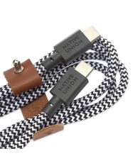 Кабель Native Union Belt Cable USB-C to USB-C 1.2 m Zebra (BELT-C-ZEB-2-NP)