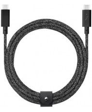 Кабель Native Union Belt Cable USB-C to USB-C Pro 240W 2.4 m Cosmos Black (BELT-PRO2-COS-NP)
