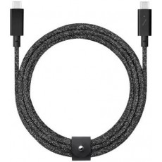 Кабель Native Union Belt Cable USB-C to USB-C Pro 240W 2.4 m Cosmos Black (BELT-PRO2-COS-NP)