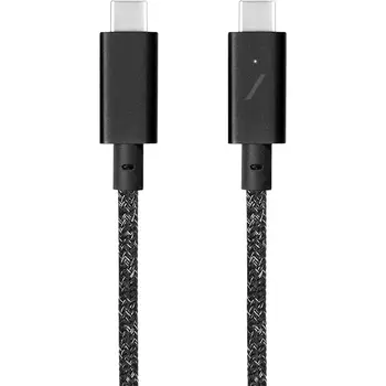 Кабель Native Union Belt Cable USB-C to USB-C Pro 240W 2.4 m Cosmos Black (BELT-PRO2-COS-NP)