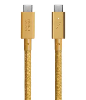 Кабель Native Union Belt Cable USB-C to USB-C Pro 240W 2.4 m Kraft (BELT-PRO2-KFT-NP)