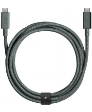 Кабель Native Union Belt Cable USB-C to USB-C Pro 240W 2.4 m Slate Green (BELT-PRO2-GRN-NP)