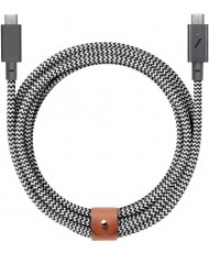 Кабель Native Union Belt Cable USB-C to USB-C Pro 240W 2.4 m Zebra (BELT-PRO2-ZEB-NP)