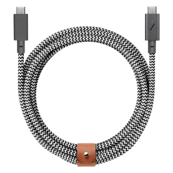 Кабель Native Union Belt Cable USB-C to USB-C Pro 240W 2.4 m Zebra (BELT-PRO2-ZEB-NP)
