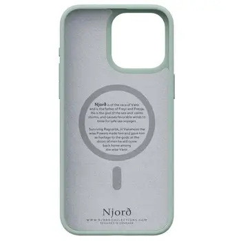 Чохол Njord Fabric MagSafe Case Turquoise for iPhone 15 Pro Max (NA54FA13)