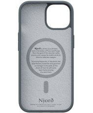 Чехол Njord Fabric MagSafe Case for iPhone 15 Dark Grey (NA51FA09)