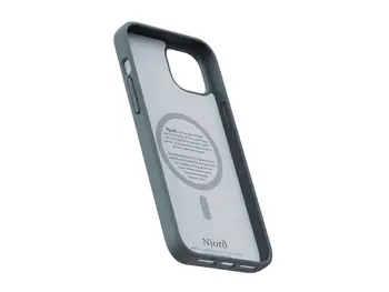 Чохол Njord Fabric MagSafe Case for iPhone 15 Plus Dark Grey (NA52FA09)