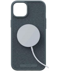 Чехол Njord Fabric MagSafe Case for iPhone 15 Plus Dark Grey (NA52FA09)