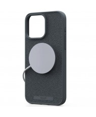 Чехол Njord Fabric MagSafe Case for iPhone 15 Pro Dark Grey (NA53FA09)