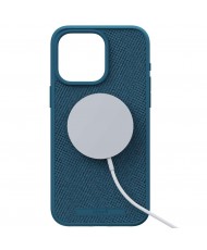 Чехол Njord Fabric MagSafe Case for iPhone 15 Pro Deep Sea (NA53FA01)