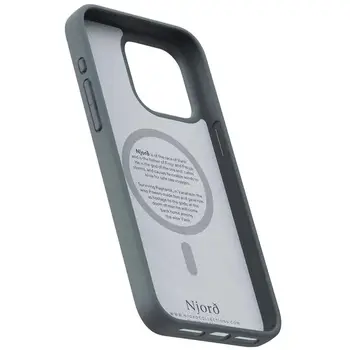 Чохол Njord Fabric MagSafe Case for iPhone 15 Pro Max Dark Grey (NA54FA09)