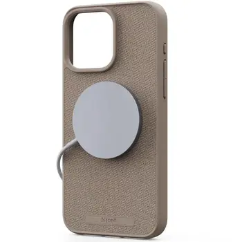 Чохол Njord Fabric MagSafe Case for iPhone 15 Pro Max Pink Sand (NA54FA12)