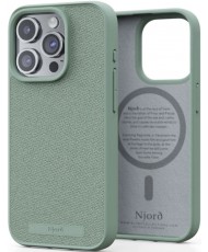 Чехол Njord Fabric MagSafe Case for iPhone 15 Pro Turquoise (NA53FA13)
