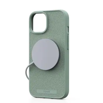 Чехол Njord Fabric MagSafe Case for iPhone 15 Turquoise (NA51FA13)