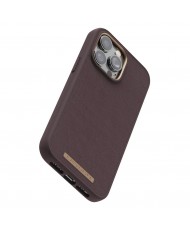 Чохол Njord Genuine Leather MagSafe Case for iPhone 14 Pro Dark Brown (NA43GL05U)