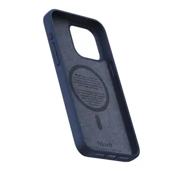Чохол Njord Salmon Leather MagSafe Case Petrol Blue for iPhone 15 Pro Max (NA54SL01)