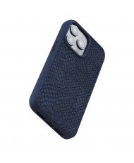 Чохол Njord Salmon Leather MagSafe Case Petrol Blue for iPhone 15 Pro Max (NA54SL01)