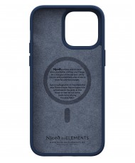 Чохол Njord Salmon Leather MagSafe Case for iPhone 14 Blue (NA41SL01)