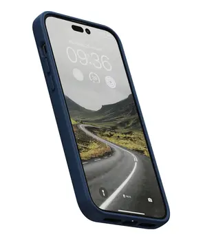 Чехол Njord Salmon Leather MagSafe Case for iPhone 14 Pro Max Blue (NA44SL01)