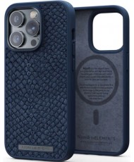 Чехол Njord Salmon Leather MagSafe Case for iPhone 14 Pro Max Blue (NA44SL01)