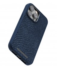 Чохол Njord Salmon Leather MagSafe Case for iPhone 14 Pro Max Blue (NA44SL01)