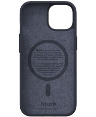 Чехол Njord Salmon Leather MagSafe Case for iPhone 15 Black (NA51SL00)