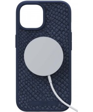 Чехол Njord Salmon Leather MagSafe Case for iPhone 15 Petrol Blue (NA51SL01)