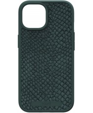 Чехол Njord Salmon Leather MagSafe Case for iPhone 15 Plus Dark Green (NA52SL02)