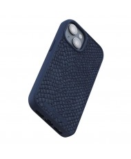 Чохол Njord Salmon Leather MagSafe Case for iPhone 15 Plus Petrol Blue (NA52SL01)