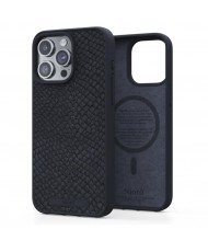 Чохол Njord Salmon Leather MagSafe Case for iPhone 15 Pro Black (NA53SL00)