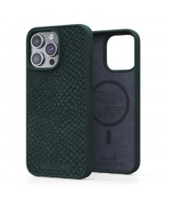 Чехол Njord Salmon Leather MagSafe Case for iPhone 15 Pro Dark Green (NA53SL02)