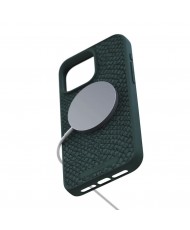 Чохол Njord Salmon Leather MagSafe Case for iPhone 15 Pro Dark Green (NA53SL02)
