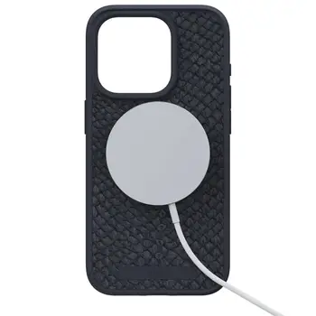 Чохол Njord Salmon Leather MagSafe Case for iPhone 15 Pro Max Black (NA54SL00)