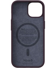 Чохол Njord Salmon Leather MagSafe Case for iPhone 15 Rust (NA51SL03)