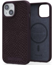 Чехол Njord Salmon Leather MagSafe Case for iPhone 15 Rust (NA51SL03)