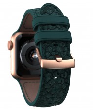 Ремінець Njord Salmon Leather Strap для Apple Watch 45mm/44mm Dark Green (SL14122)