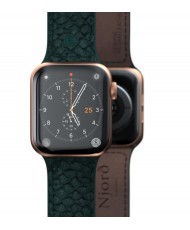 Ремінець Njord Salmon Leather Strap для Apple Watch 45mm/44mm Dark Green (SL14122)