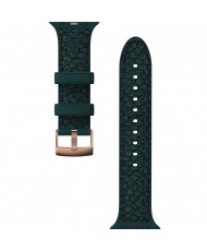 Ремінець Njord Salmon Leather Strap для Apple Watch 45mm/44mm Dark Green (SL14122)