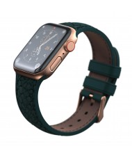 Ремінець Njord Salmon Leather Strap для Apple Watch 45mm/44mm Dark Green (SL14122)