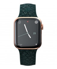 Ремінець Njord Salmon Leather Strap для Apple Watch 45mm/44mm Dark Green (SL14122)