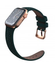 Ремінець Njord Salmon Leather Strap для Apple Watch 45mm/44mm Dark Green (SL14122)