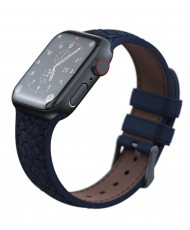 Ремінець Njord Salmon Leather Strap для Apple Watch 45mm/44mm Petrol (SL14121)