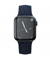 Ремінець Njord Salmon Leather Strap для Apple Watch 45mm/44mm Petrol (SL14121)