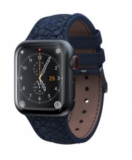 Ремінець Njord Salmon Leather Strap для Apple Watch 45mm/44mm Petrol (SL14121)