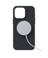 Чохол Njord Suede MagSafe Case Black для iPhone 15 Pro (NA53SU00)
