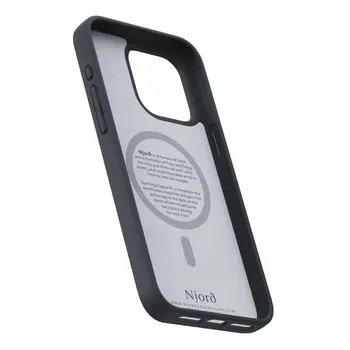 Чохол Njord Suede MagSafe Case Black для iPhone 15 Pro Max (NA54SU00)