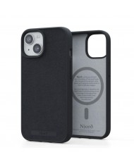 Чехол Njord Suede MagSafe Case for iPhone 15 Black (NA51SU00)