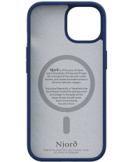 Чохол Njord Suede MagSafe Case for iPhone 15 Navy Blue (NA51SU01)