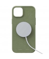 Чехол Njord Suede MagSafe Case for iPhone 15 Olive (NA51SU06)